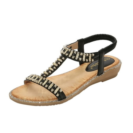 iOPQO Women s sandals Sandals For Womens Studded Crystal Shoes Wedges Elastic Strap Roman Sandals Ladies Rhinestone Sandals Black 40
iOPQO Women s sandals Sandals For Womens Studded Crystal Shoes Wedges Elastic Strap Roman Sandals Ladies Rhinestone Sandals Black 40