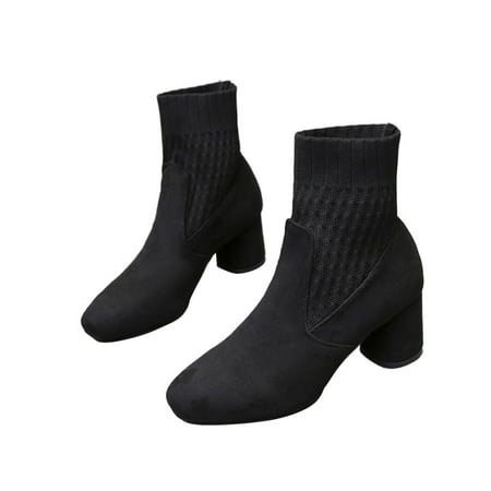 Harsuny Women Winter Boots Comfort Ankle Booties Slip On Block Heels Bootie Walking Anti-Slip Fashion Boot Casual Black 6.5
Harsuny Women Winter Boots Comfort Ankle Booties Slip On Block Heels Bootie Walking Anti-Slip Fashion Boot Casual Black 6.5