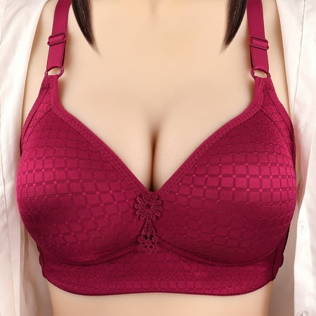 Zunfeo Bras for Women- Comfot Full Figure Wire Free Push-up Seamless Underwear Red M
Zunfeo Bras for Women- Comfot Full Figure Wire Free Push-up Seamless Underwear Red M