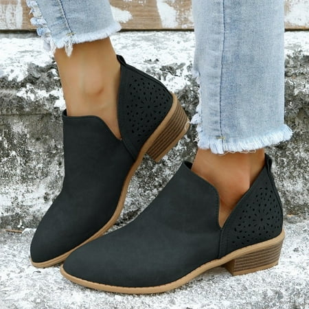 Women‘s Ankle V Cut Short Boots Hollow Out Chunky Heel Pointed Toe Shoes Women‘s Footwear
Women‘s Ankle V Cut Short Boots Hollow Out Chunky Heel Pointed Toe Shoes Women‘s Footwear