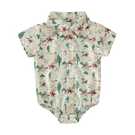 Rovga Bodysuit For Boys Boys Short Sleeve Cartoon Cow Prints Romper Bodysuits Gentleman Clothes
Rovga Bodysuit For Boys Boys Short Sleeve Cartoon Cow Prints Romper Bodysuits Gentleman Clothes