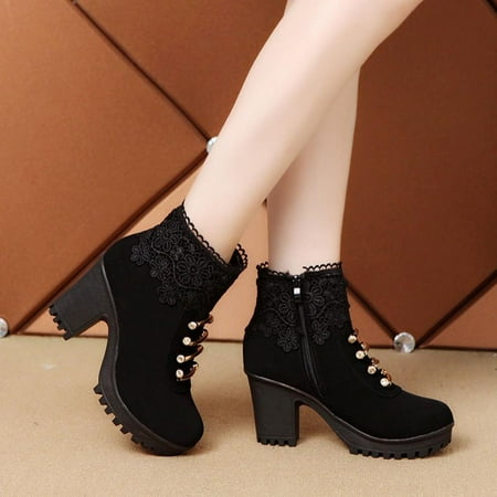 Tdoqot 2022 Boots for Women- Casual Chunky Heel Christmas Gifts Mid-Heel Women s Ankle Boots Black 38
Tdoqot 2022 Boots for Women- Casual Chunky Heel Christmas Gifts Mid-Heel Women s Ankle Boots Black 38