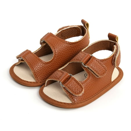 TRIHIY Toddler Shoes Baby Boys Girls Cute Fashion Cotton Buckle Non-slip Soft Bottom Sandals