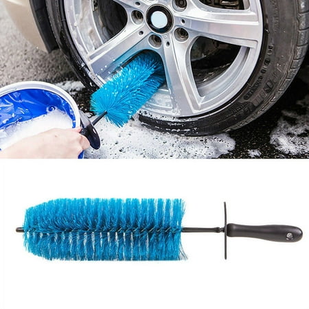 Car Wheel Tire Rim Scrub Brush Washing Cleaner Durable Portable Vehicle Cleaning Tool