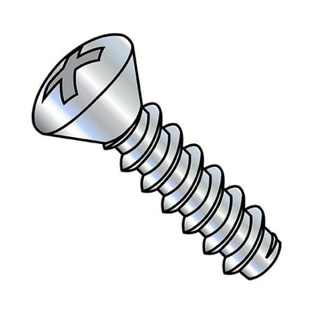 8-18X1 Phillips Oval Self Tapping Screw Type B Fully Threaded Zinc (Pack Qty 7 000) BC-0816BPO
8-18X1 Phillips Oval Self Tapping Screw Type B Fully Threaded Zinc (Pack Qty 7 000) BC-0816BPO