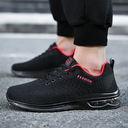 Men‘s Mesh Running Shoes Breathable Comfortable Wear-resistant Non-slip Air Cushion Sneakers
Men‘s Mesh Running Shoes Breathable Comfortable Wear-resistant Non-slip Air Cushion Sneakers