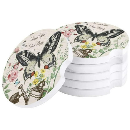 KXMDXA Butterfly Flower Plant Vintage Set of 4 Car Coaster for Drinks Absorbent Ceramic Stone Coasters Cup Mat with Cork Base for Home Kitchen Room Coffee Table Bar Decor
KXMDXA Butterfly Flower Plant Vintage Set of 4 Car Coaster for Drinks Absorbent Ceramic Stone Coasters Cup Mat with Cork Base for Home Kitchen Room Coffee Table Bar Decor