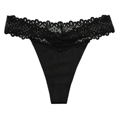 DENGDENG Womens Thong Underwear Lace T-Back High Waisted Solid Sexy Thongs Panties
DENGDENG Womens Thong Underwear Lace T-Back High Waisted Solid Sexy Thongs Panties