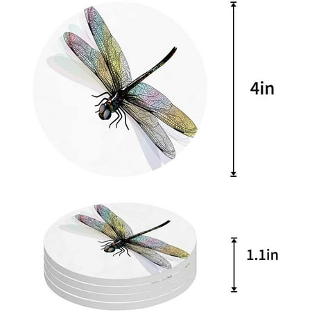 KXMDXA Dragonfly Set of 8 Round Coaster for Drinks Absorbent Ceramic Stone Coasters Cup Mat with Cork Base for Home Kitchen Room Coffee Table Bar Decor
KXMDXA Dragonfly Set of 8 Round Coaster for Drinks Absorbent Ceramic Stone Coasters Cup Mat with Cork Base for Home Kitchen Room Coffee Table Bar Decor