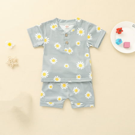 Fesfesfes Newborn Infant Baby Girls Short Sleeve Flower Print Tops+Print Short Pants Sets
Fesfesfes Newborn Infant Baby Girls Short Sleeve Flower Print Tops+Print Short Pants Sets