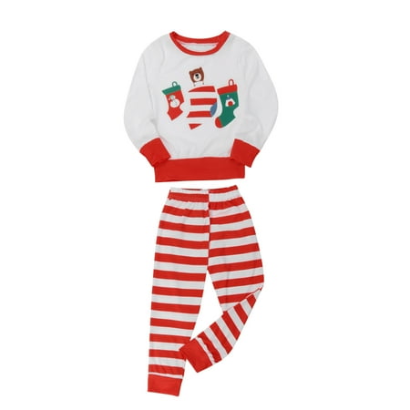 KEJIG Stylish Christmas Child Stripe Printed Top + Pants Christmas Family Matching Pajama Set
KEJIG Stylish Christmas Child Stripe Printed Top + Pants Christmas Family Matching Pajama Set