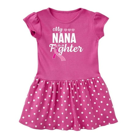 Inktastic Breast Cancer Awareness My Nana is a Fighter Gift Toddler Girl Dress 
Inktastic Breast Cancer Awareness My Nana is a Fighter Gift Toddler Girl Dress