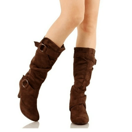 Egmy Women S Middle Heel Belt Buckle Round Head Suede Solid Color High Boots Winter
Egmy Women S Middle Heel Belt Buckle Round Head Suede Solid Color High Boots Winter