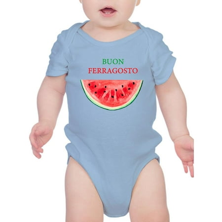 Buon Ferragosto Watercolor Melon Bodysuit Infant -Image by Shutterstock 18 Months
Buon Ferragosto Watercolor Melon Bodysuit Infant -Image by Shutterstock 18 Months
