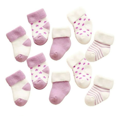 Jygee 5 Pair Baby Cotton Socks Set Newborn Infant Warm-keeping Cotton Socks with Elastic Opening
Jygee 5 Pair Baby Cotton Socks Set Newborn Infant Warm-keeping Cotton Socks with Elastic Opening