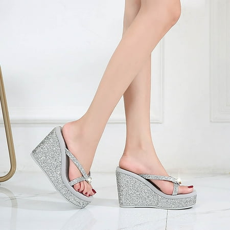 NECHOLOGY Sandals Women 4d 2022 Summer New Women s Super High Heel Slippers Sequin Rhinestones High Heel Sandals for Women Dressy Silver 8
NECHOLOGY Sandals Women 4d 2022 Summer New Women s Super High Heel Slippers Sequin Rhinestones High Heel Sandals for Women Dressy Silver 8