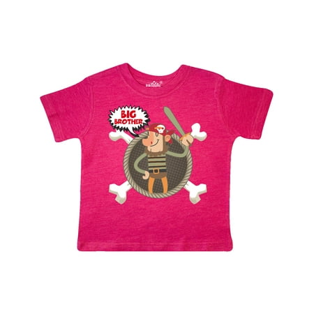 Inktastic Big Brother Pirate Gift Toddler Boy Girl T-Shirt