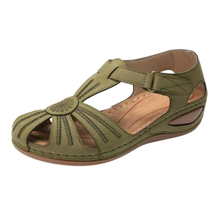 Pgeraug slippers for women Women s Ladies Girls Comfortable Ankle Hollow Round Toe Sandals Soft Sole Shoes women shoes Green 40
Pgeraug slippers for women Women s Ladies Girls Comfortable Ankle Hollow Round Toe Sandals Soft Sole Shoes women shoes Green 40