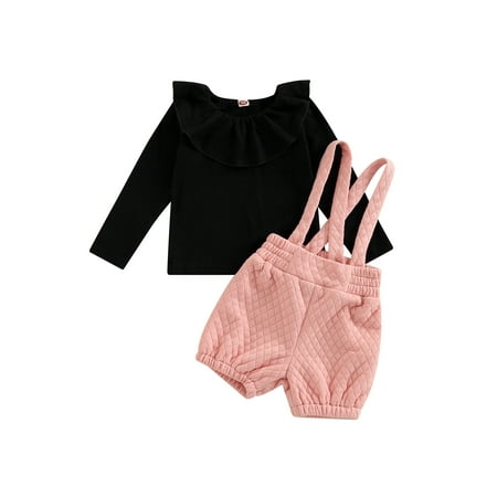 Nituyy Kids Girls Shorts Set Ruffled T-shirt with Plaid Suspender Shorts for Fall Spring Baby Clothes Outfits
Nituyy Kids Girls Shorts Set Ruffled T-shirt with Plaid Suspender Shorts for Fall Spring Baby Clothes Outfits