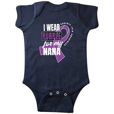 Inktastic Chronic Pain I Wear Purple For My Nana Gift Baby Boy or Baby Girl Bodysuit 
Inktastic Chronic Pain I Wear Purple For My Nana Gift Baby Boy or Baby Girl Bodysuit