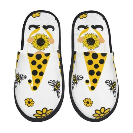 Qokaie Sunflower Gnome Print Fuzzy Slippers for Women – Soft Plush Indoor Slippers with EVA Sole Cozy and Comfortable for Home and Travel-Medium
Qokaie Sunflower Gnome Print Fuzzy Slippers for Women – Soft Plush Indoor Slippers with EVA Sole Cozy and Comfortable for Home and Travel-Medium