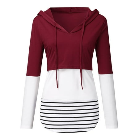 Mnycxen Women Maternity Long Sleeve Striped Hoodie Nursing Sweatshirts for Breastfeeding
Mnycxen Women Maternity Long Sleeve Striped Hoodie Nursing Sweatshirts for Breastfeeding