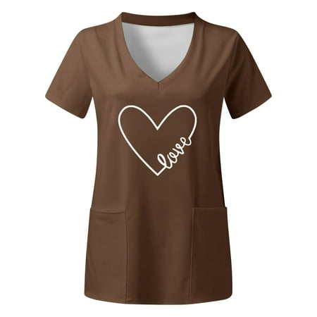 Scrubs For Women Tops Printed Plus Size V Neck Short Sleeved Prints Shirts With Pocket Women s Working Uniform Nursing
Scrubs For Women Tops Printed Plus Size V Neck Short Sleeved Prints Shirts With Pocket Women s Working Uniform Nursing