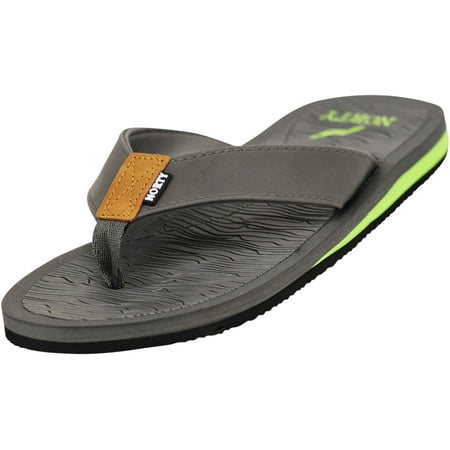 NORTY Mens Arch Support Flip Flops Adult Male Lake Thong Sandals Grey Lime
NORTY Mens Arch Support Flip Flops Adult Male Lake Thong Sandals Grey Lime