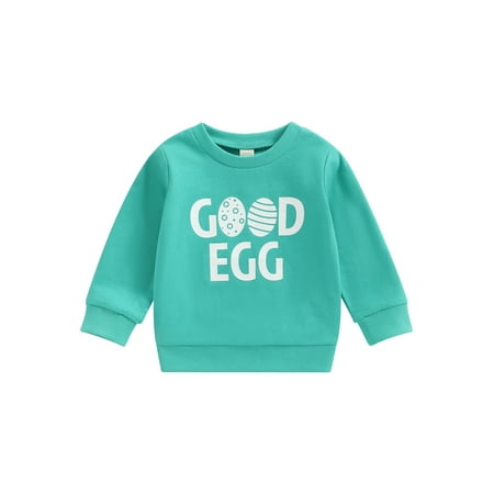 Frobukio Easter Toddler Baby Girls Boys Sweatshirts Eggs Letter Print Long Sleeve Pullovers Spring Autumn Casual Tops Blue 6-12 Months
Frobukio Easter Toddler Baby Girls Boys Sweatshirts Eggs Letter Print Long Sleeve Pullovers Spring Autumn Casual Tops Blue 6-12 Months