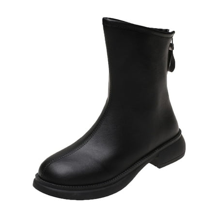 Youmylove Women Ankle Boots Shoes Fashion Boots Solid Color Round Toe Middle Heel Chunky Heel Back Zipper Short Boots Zapato
Youmylove Women Ankle Boots Shoes Fashion Boots Solid Color Round Toe Middle Heel Chunky Heel Back Zipper Short Boots Zapato