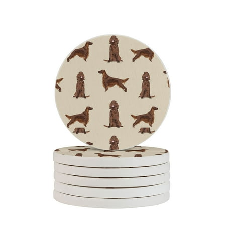 Circular Drink Coasters Set Irish Setter Dog Beautiful Home Decor Diatomite Heat-Resistant Diatomite Protect Table Countertop
Circular Drink Coasters Set Irish Setter Dog Beautiful Home Decor Diatomite Heat-Resistant Diatomite Protect Table Countertop