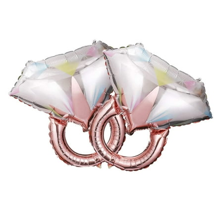 2pcs Diamond Ring Foil Balloon for Bridal Shower Wedding Shower Decorations Stagette Party Decor (
2pcs Diamond Ring Foil Balloon for Bridal Shower Wedding Shower Decorations Stagette Party Decor (