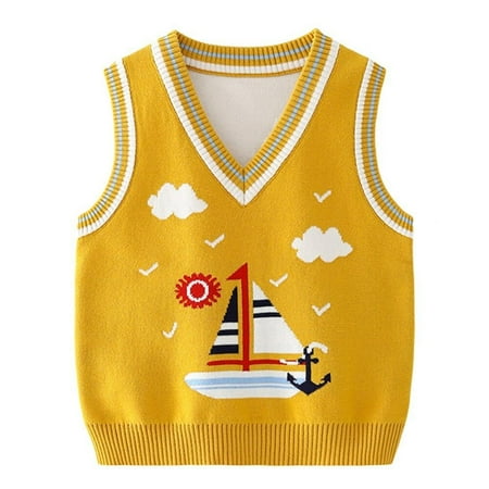 Jandel Autumn Winter Baby Knitted Sweater Vest Kids Boys Cartoon Dinosaur V-Neck Knit Pullover Waistcoat Toddler Girl Casual Outfits
Jandel Autumn Winter Baby Knitted Sweater Vest Kids Boys Cartoon Dinosaur V-Neck Knit Pullover Waistcoat Toddler Girl Casual Outfits