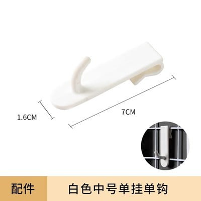 Zhuge 10 piece hook mesh sheet nail free plastic hook wire mesh shelf wall display hook storage hole free (white medium single hook)
Zhuge 10 piece hook mesh sheet nail free plastic hook wire mesh shelf wall display hook storage hole free (white medium single hook)