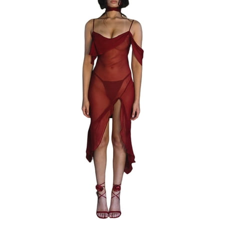 One opening Women Babydoll Lingerie Nightgown Irregular Ruffle Exotic Sheer Mesh Sleeveless Sleepwear Nightwear
One opening Women Babydoll Lingerie Nightgown Irregular Ruffle Exotic Sheer Mesh Sleeveless Sleepwear Nightwear