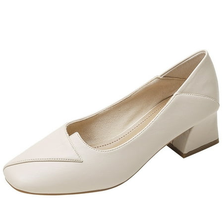 Women‘s Square Toe Chunky Heel Mid Heels Solid Color Soft- Slip On Court Pumps Comfortable Business Shoes
Women‘s Square Toe Chunky Heel Mid Heels Solid Color Soft- Slip On Court Pumps Comfortable Business Shoes
