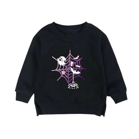 Meresysid Kids Toddler Children s Long Sleeves Round Neck Tops Halloween Add velvet shirt Black
Meresysid Kids Toddler Children s Long Sleeves Round Neck Tops Halloween Add velvet shirt Black
