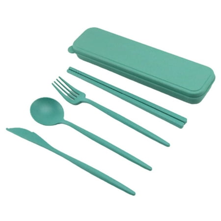 Plastic Travel Cutlery Utensils Easy-carrying Cutlery Kit for Travel Dorms Daily Use Dark Green
Plastic Travel Cutlery Utensils Easy-carrying Cutlery Kit for Travel Dorms Daily Use Dark Green