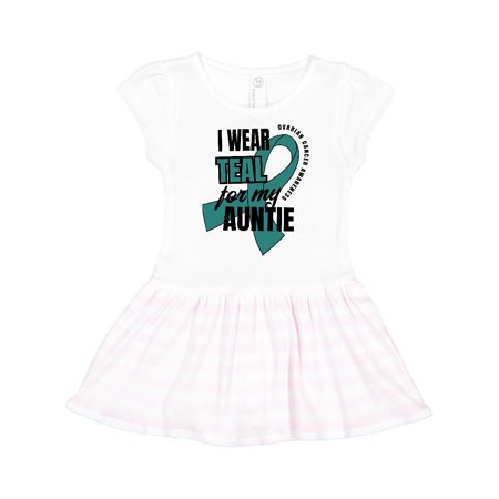 Inktastic I Wear Teal For My Auntie Ovarian Cancer Awareness Gift Toddler Girl Dress
Inktastic I Wear Teal For My Auntie Ovarian Cancer Awareness Gift Toddler Girl Dress