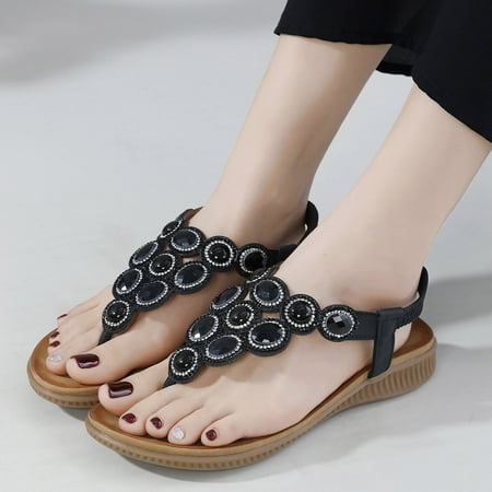 ZHELIYO Women s sandals Women Buckle Chunky Heels Sandals Casual Bling Rhinestone Strap Sandals Open Toe Beach Sandals Black 8
ZHELIYO Women s sandals Women Buckle Chunky Heels Sandals Casual Bling Rhinestone Strap Sandals Open Toe Beach Sandals Black 8
