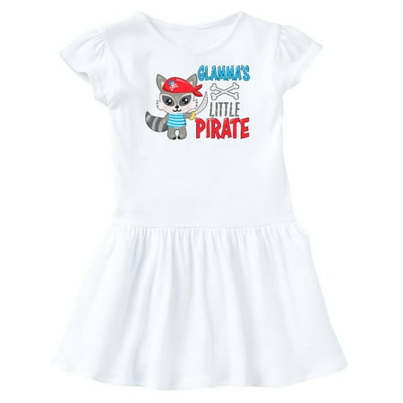 Inktastic Glamma s Little Pirate Cute Raccoon with Sword Gift Toddler Girl Dress