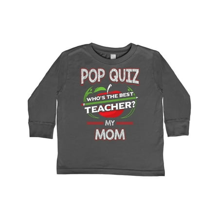 Inktastic Pop Quiz Mom Best Teacher Gift Toddler Boy or Toddler Girl Long Sleeve T-Shirt
Inktastic Pop Quiz Mom Best Teacher Gift Toddler Boy or Toddler Girl Long Sleeve T-Shirt