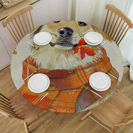 Sheronv Dog Flower Autumn Round Table Cover Stain Resistant Washable Indoor Outdoor Tablecloth Kitchen Dining Wedding Parties Picnic Farmhouse 100% Polyester Fiber 42-46
Sheronv Dog Flower Autumn Round Table Cover Stain Resistant Washable Indoor Outdoor Tablecloth Kitchen Dining Wedding Parties Picnic Farmhouse 100% Polyester Fiber 42-46