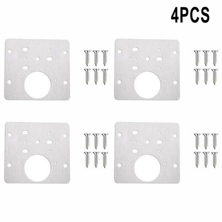 Gerich 4 Pcs Cabinet Hinge Repair Plate with 6 Mounting Screws Home Closet Door Repair Kit Silver
Gerich 4 Pcs Cabinet Hinge Repair Plate with 6 Mounting Screws Home Closet Door Repair Kit Silver