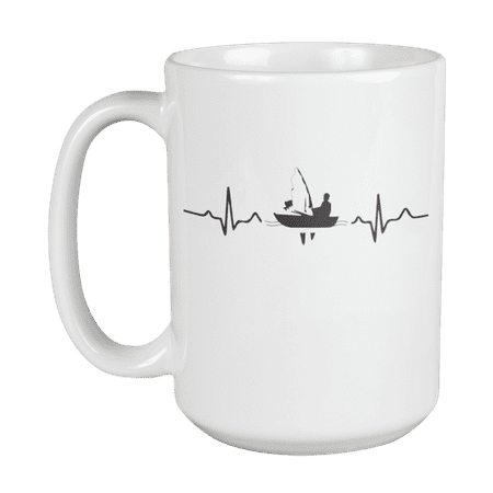 Fishing Heartbeat with Fisherman in a Boat Catching Fish Coffee & Tea Gift Mug (15oz)
Fishing Heartbeat with Fisherman in a Boat Catching Fish Coffee & Tea Gift Mug (15oz)