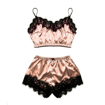 UmitayWomen Satin Lace Camisole With Bow Shorts Pajamas Lingerie Sleepwear Set S-XL
UmitayWomen Satin Lace Camisole With Bow Shorts Pajamas Lingerie Sleepwear Set S-XL