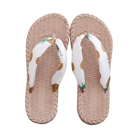 Binmer Women S Slippers Ladies Flip Flops Flat Beach Shoes Flat Flip Flops