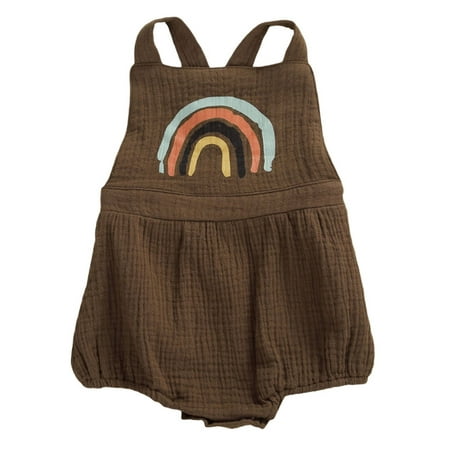 Sunisery Newborn Infant Baby Girls Boys Rainbow Print Sleeveless Straps O-Neck Clothes Brown 12-18 Months
Sunisery Newborn Infant Baby Girls Boys Rainbow Print Sleeveless Straps O-Neck Clothes Brown 12-18 Months