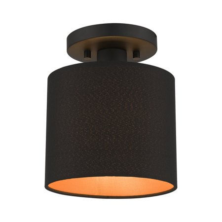 Livex Lighting 45084 Sentosa 7 Wide Semi-Flush Ceiling Fixture - Black