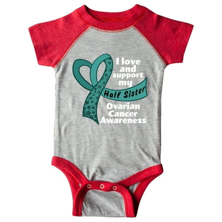 Inktastic I Love and Support My Half Sister Ovarian Cancer Teal Ribbon Gift Baby Boy or Baby Girl Bodysuit
Inktastic I Love and Support My Half Sister Ovarian Cancer Teal Ribbon Gift Baby Boy or Baby Girl Bodysuit